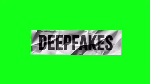 Deepfakes Paper Style Headline Title Green Screen 4K