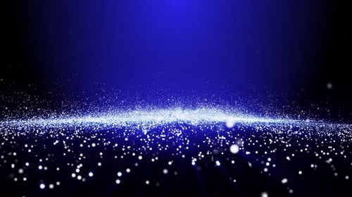 Blue Particles Background Loop