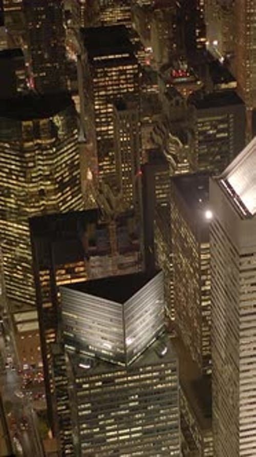 New York City Manhattan Skyline Vertical Smartphone Video Background