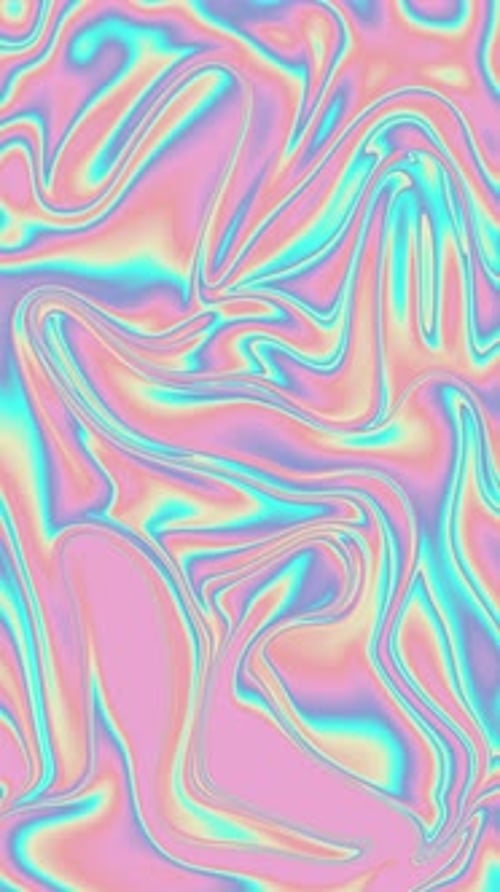 Abstract Pastel Chromatic Iridescent Marble Background Loop
