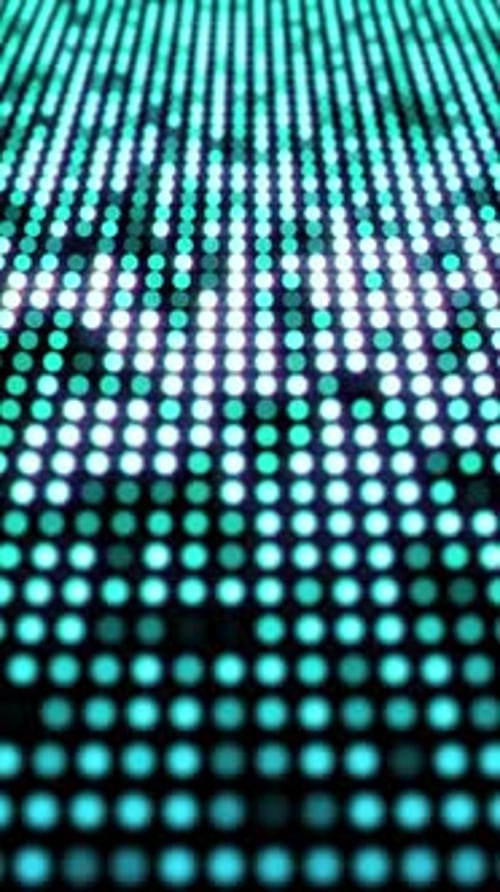 Vertical Video - Flashing Green Blue LED Lights Disco Background