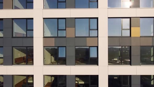 Facade of Modern Office or Residential Building