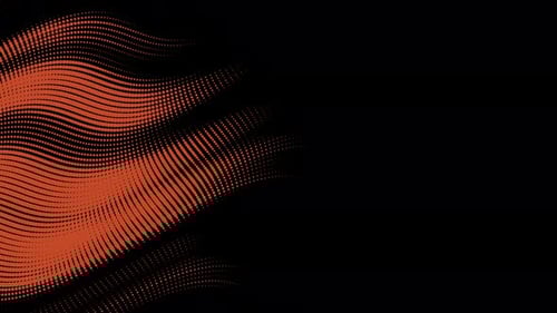 Abstract Wavy Halftone Fluid Motion Background Scratched Pop Art Wavy Dynamic Dotted Flames From