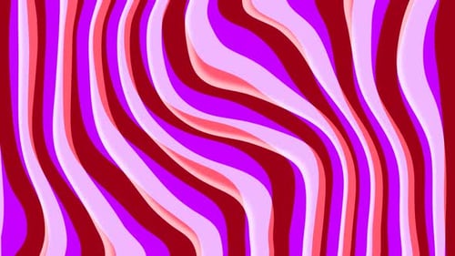 Abstract Fluid Wavy Stripes Looping Animated Background