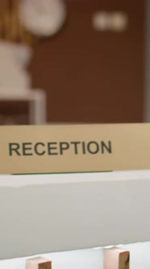 Vertical Video Empty Luxurious Hotel Lounge Area