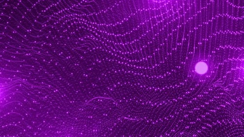 Purple Particle Wave Fluid Background Animation