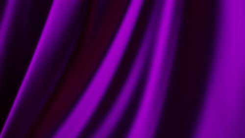 Elegant Purple Fabric Waves Flowing Seamlessly Background Loop