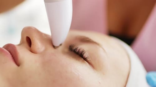 Facial Cosmetic Treatment for Woman at Medical Spa