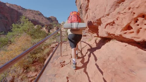 Embarque em uma caminhada emocionante no deslumbrante Parque Nacional de Zion, onde a beleza da natureza revigora você