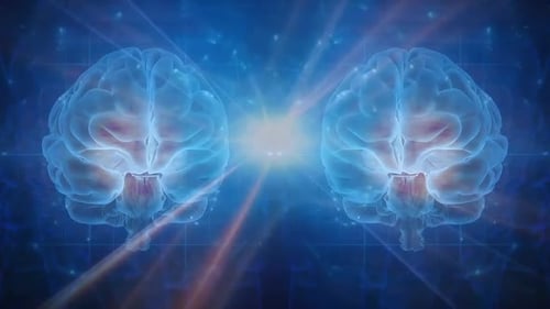 Futuristic Brain Activity Loop Animation