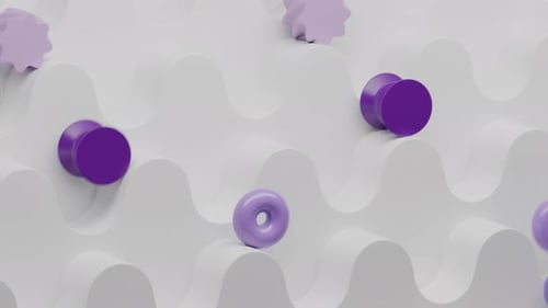 Geometric Path Colorful Shapes 3d Loop