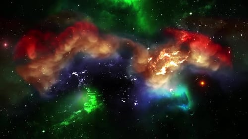 Colorful Cosmic Nebula