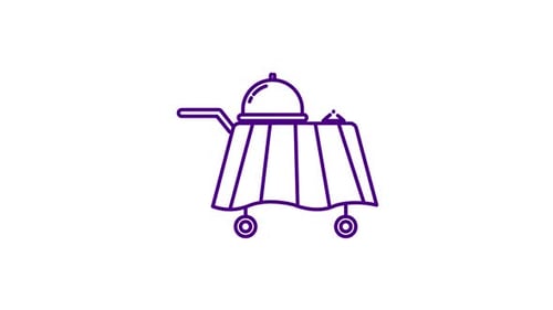 Animiertes Serviertellersymbol