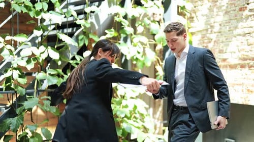 Business Success Celebration Happy Colleagues in Modern Office