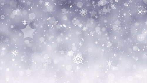 Christmas Snowflake Background Loop V2