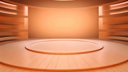 Modern 3D Virtual Stage Background for Corporate Presentations
