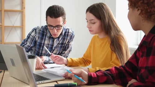 Diverse Colleagues Business People Working on Office Startup Business Group Working As Team to Find