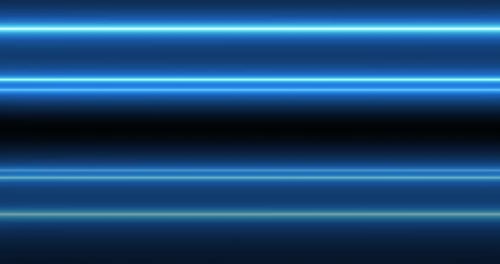 Animated Blue Neon Glowing Horizontal Lines Background
