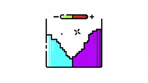 Retro Pixel Art Balance Meter Animation