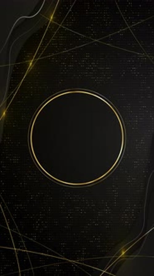 Elegant Gold Circle Abstract Motion Background