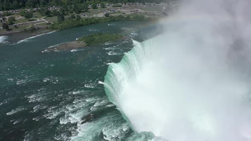Majestic Aerial View of Niagara Falls