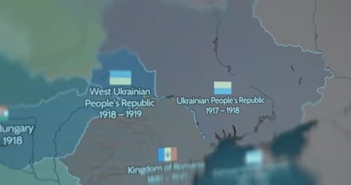 Animated Map Showing Border Changes in Eastern Europe