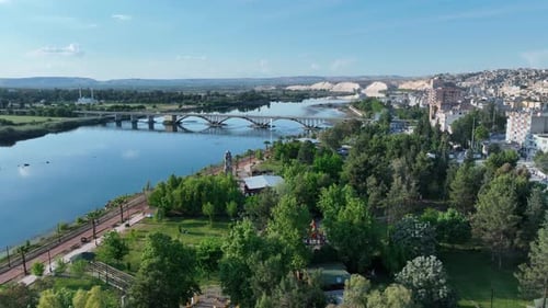 Sanliurfa, Birecik City Aerial View