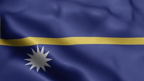 Texturierter wehender Fronthintergrund mit der Flagge von Nauru HD