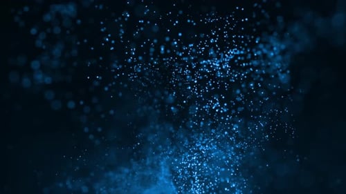 Blauer Partikelfunken-Hintergrund V2