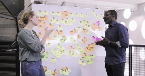 Colegas em uma reunião de brainstorming