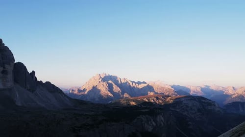 Shoot of National Nature Park Tre Cime In the Dolomites Alps in Italy. Beautiful landscape
