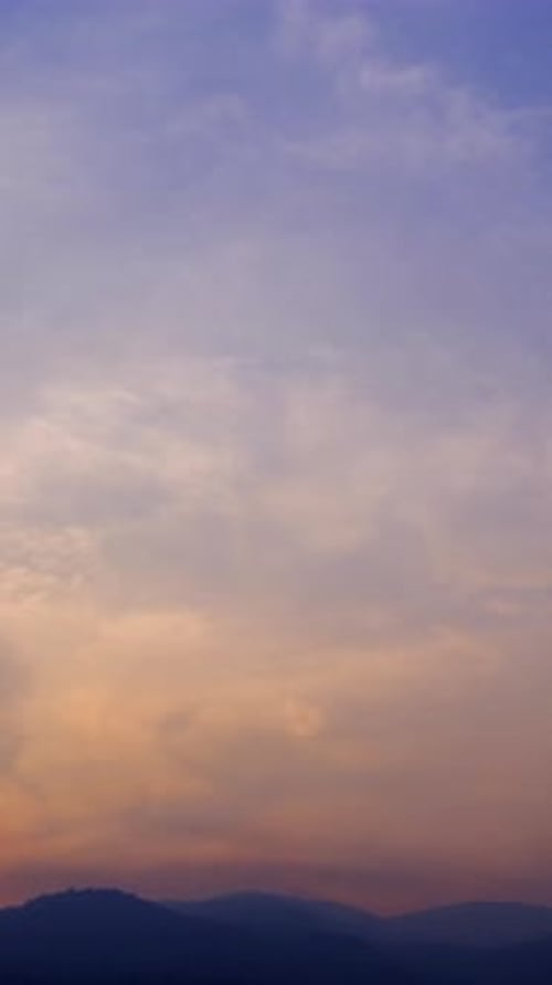 Time Lapse of a Colorful Sunset Sky