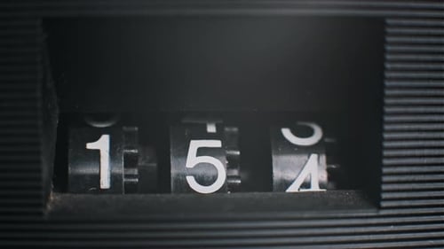 Counter Numbers Roll Upwards