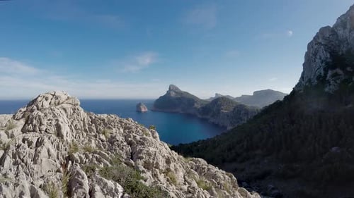 Mediterranean Coastal Seascape Sea Nature Vacation Holiday Destination