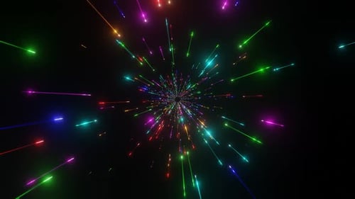 Multicolor Moving Glitter Background Vj Loop In HD