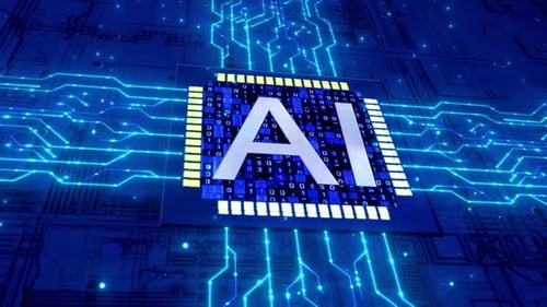 GPU-Chipplatine für künstliche Intelligenz (KI)