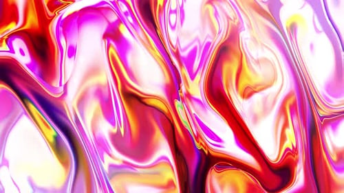 Vibrant Abstract Fluid Iridescent Shiny Background