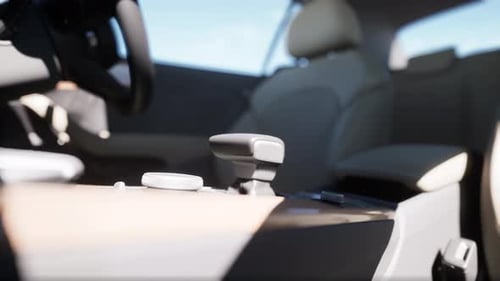 Modern Car Interior 3D Rendered Animation