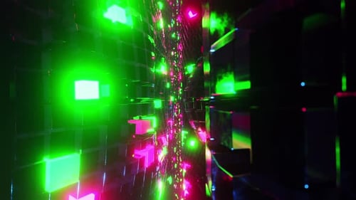 Une aventure vibrante et dynamique dans Matrix. Animation en boucle infinie