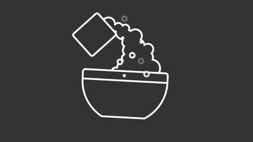 Bakery white line animation