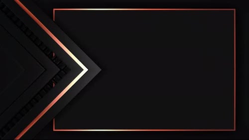 Orange Frame On Dark Background 2