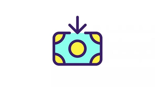 Animated Income Color Ui Icon