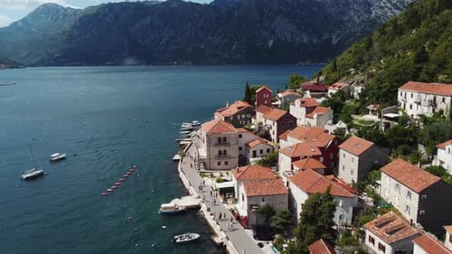 Aerial View of the Perast