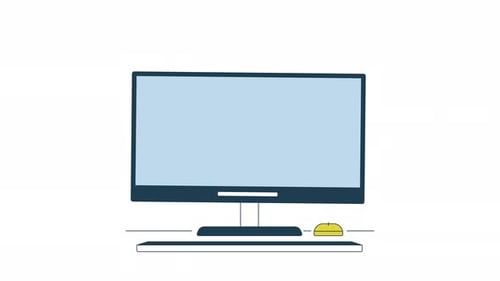 Crashed Pc Monitor Animation