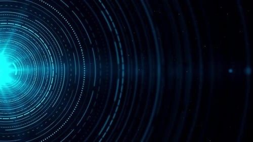 Abstract Digital Cyber Technology Big Data Background Concept Motion Big Data Flow Product Promotion