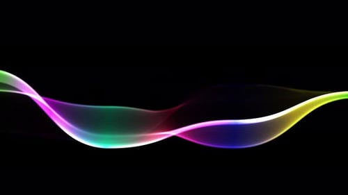 Spectrum Waves Line Neon Animation