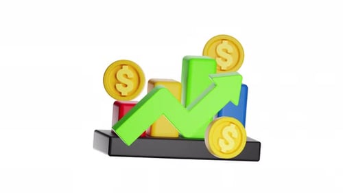 3d Icon Animation Profit Analysis