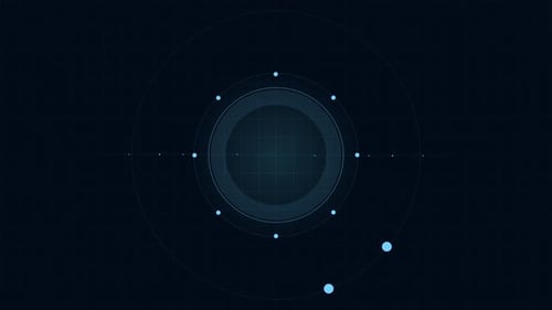 Abstract Circle and line HUD technological futuristic elements.