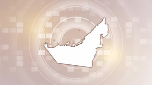 United Arab Emirates Animated Map