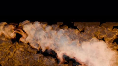 Flammenanimation. Feuer. Mächtige, lodernde Flammen. Flammen-Videoübergang. Feuer- und Flammenelemente für